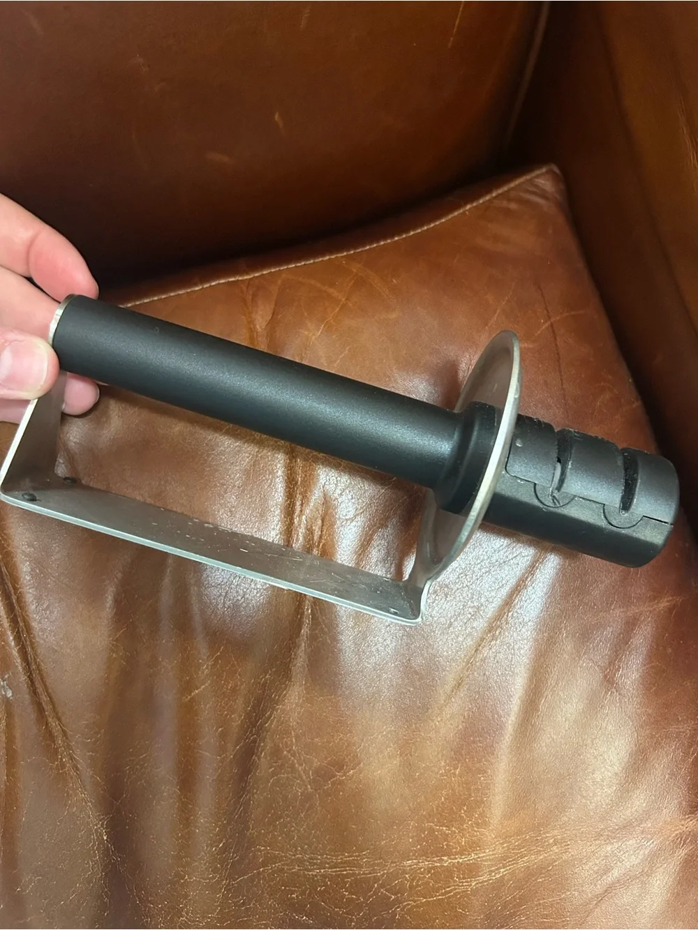 WMF Gourmet knife sharpener featuring ceramic discs for sharpening